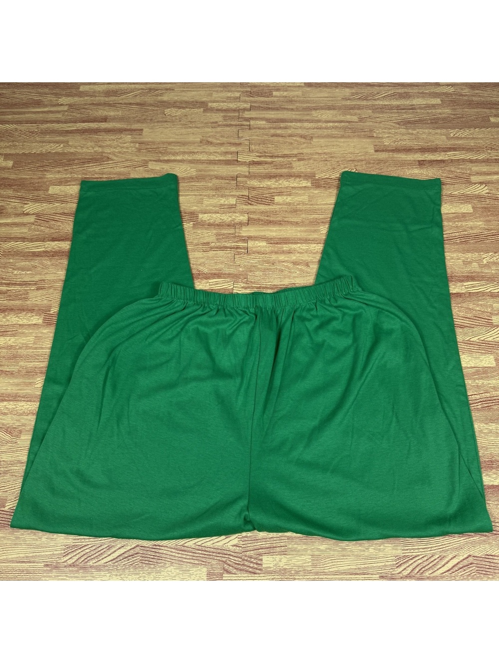 Fashion Formulas Green Elastic Waist Leggings Size L